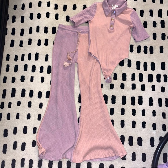 LoveShackFancy Lynx bodysuit with matching Flores pants Medium - Picture 4 of 9